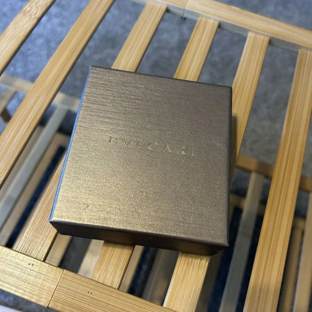 EMPTY REPLACEMENT BOX ONLY - Small Bvlgari Jewelry Box w/ Inserts